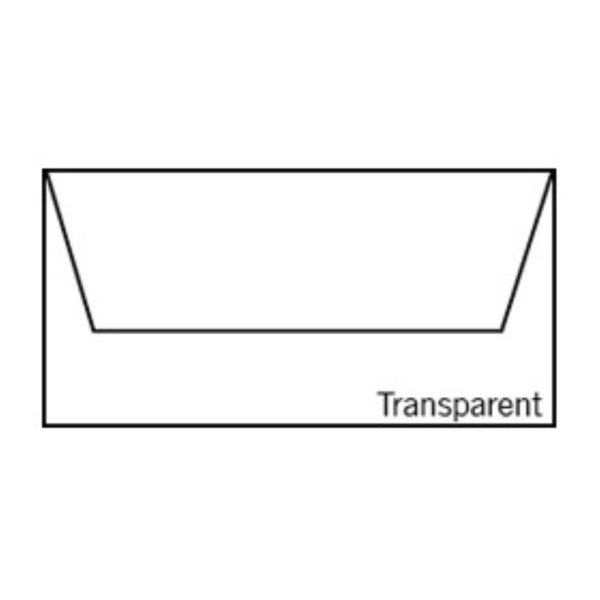 Umschläge lang DL - Transparentpapier transp. Weiß (5 Stück)