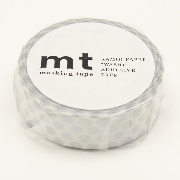 MT Masking Tape - Dot Silver (10 Meter)