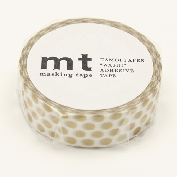 MT Masking Tape - Dot Gold (10 Meter)