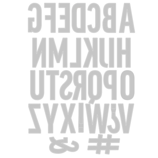 Sizzix Thinlits Stanzschablonen - Alphabet Großbuchstaben