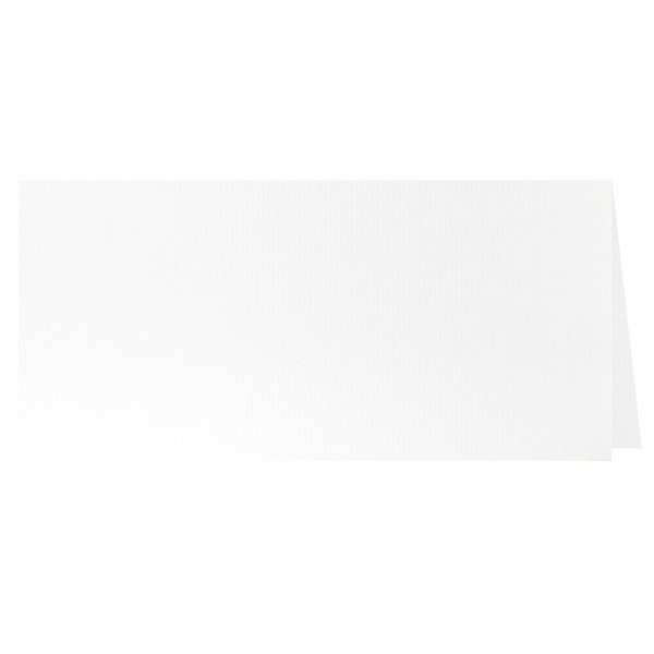 Klappkarten lang DL - Weiß (5 Stück)