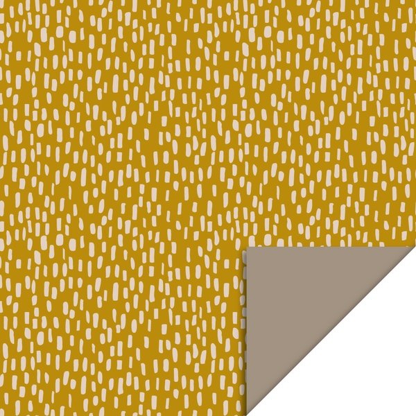 Geschenkpapier -  Striche (30 cm x 2 Meter) ocker