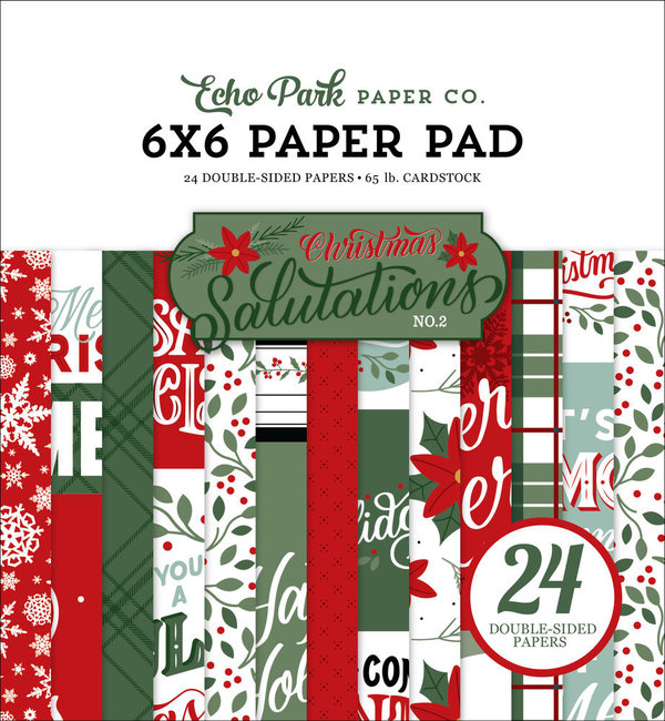 Echo Park  Paper Pad - Christmas Salutations No. 2 - SALE %%%