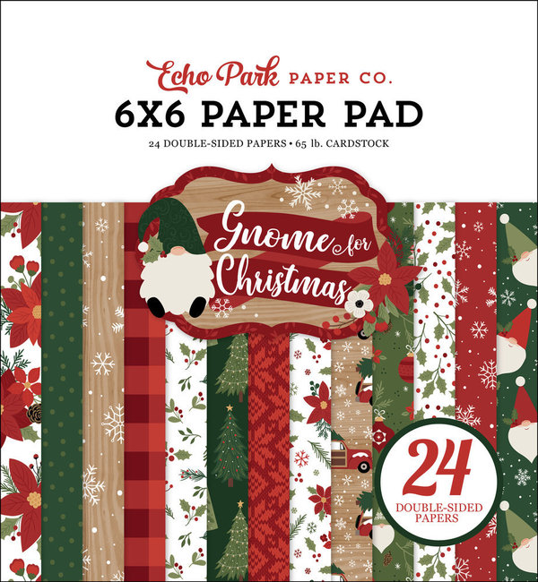 Echo Park  Paper Pad - Gnome For Christmas