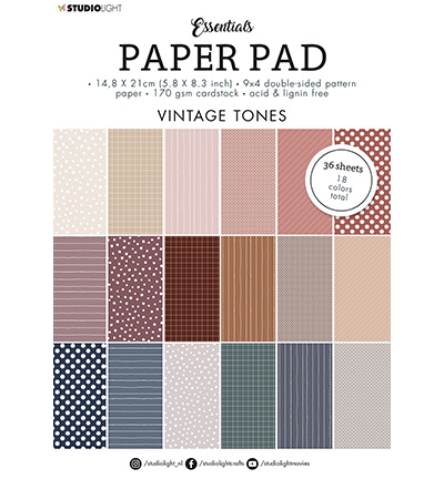 A5 Paper Pad - Vintage Tones
