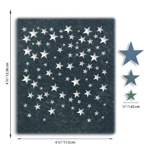 Sizzix Thinlits Stanzschablonen - Falling Stars