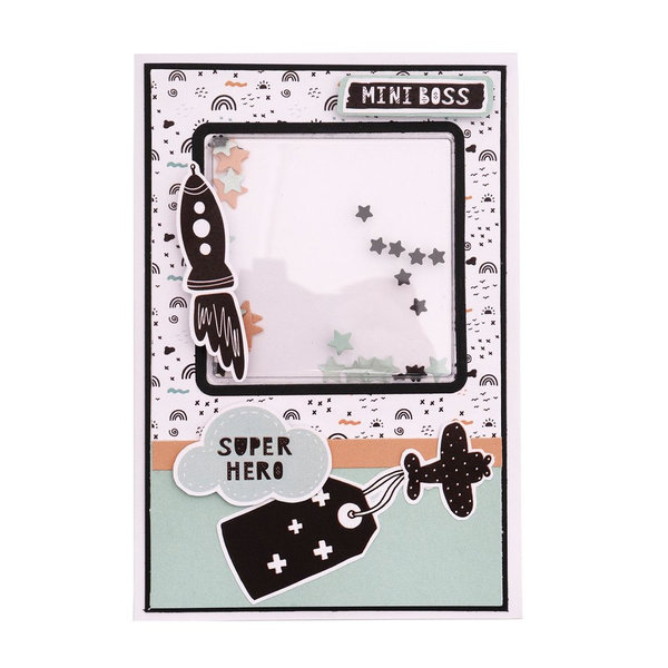 Stanzschablonen Set - Shaker Square & Star Confetti