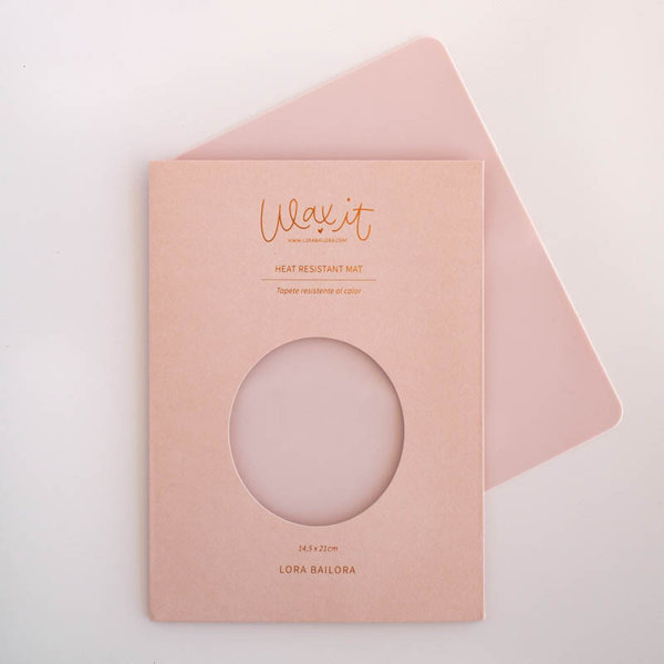 Lora Bailora - Wax it - Silikonmatte rosa - lieferbar ab ca. 31.3.