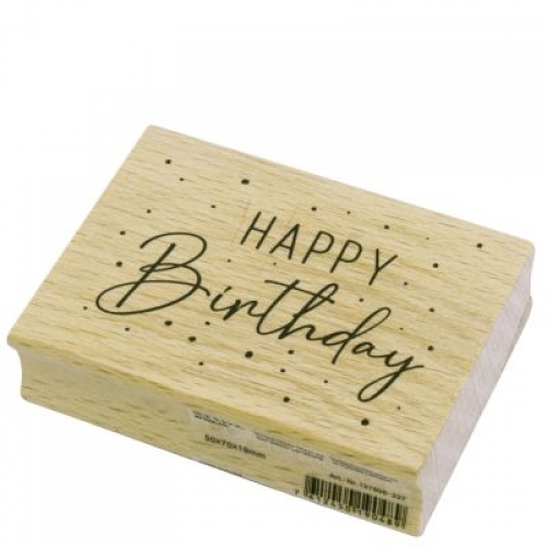 Holzstempel - HAPPY Birthday
