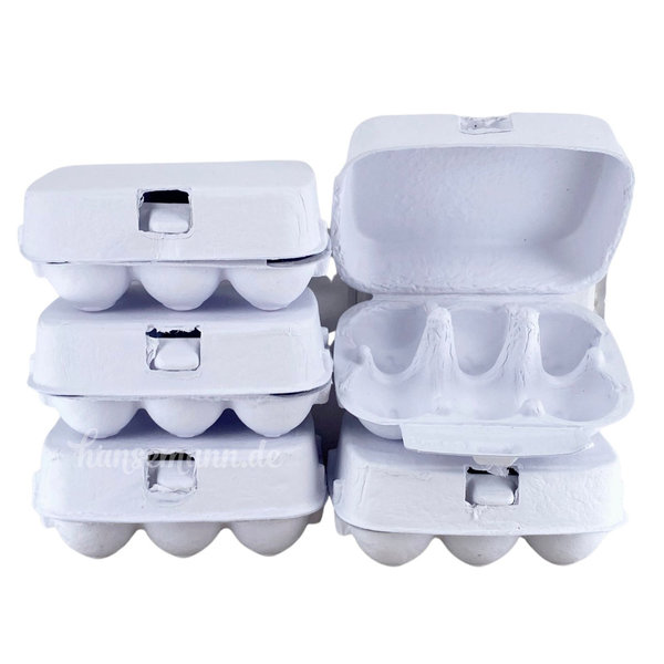 Mini Eierschachteln - weiß (5 Stück)