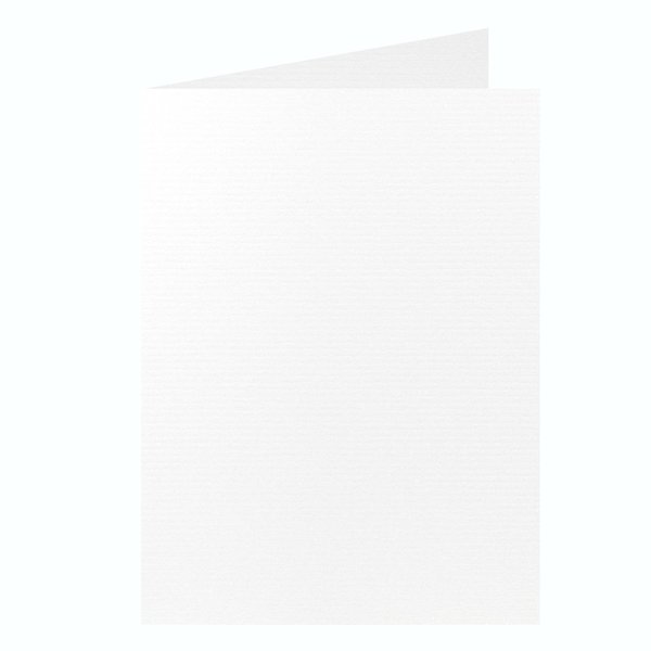 Rössler Klappkarten B6 - Weiß (5 Stück)