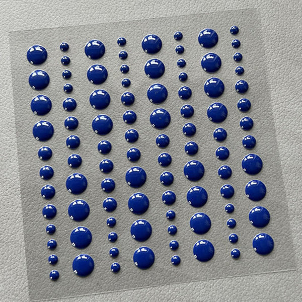 Simple and Basic Adhesive Enamel Dots Cornflower Blue