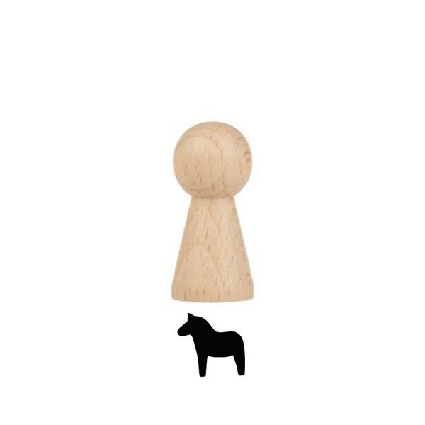 Mini Holzstempel - Dala Pferd