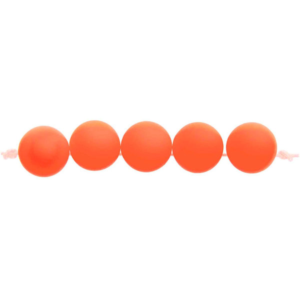 Rico - Neonperlen - NEON orange (40 Stück)