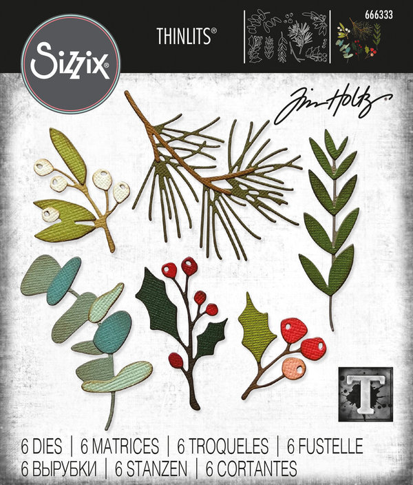 Sizzix Thinlits Stanzschablonen - Winterzweige